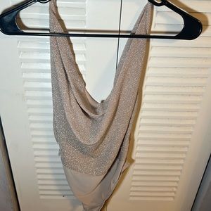 Sparkly bodysuit backless